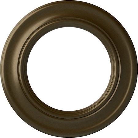 Ekena Millwork Holmdel Ceiling Medallion (Fits Canopies up to 12 7/8"), 20 7/8"OD x 12 7/8"ID x 1"P, Brass CM20HOBRS